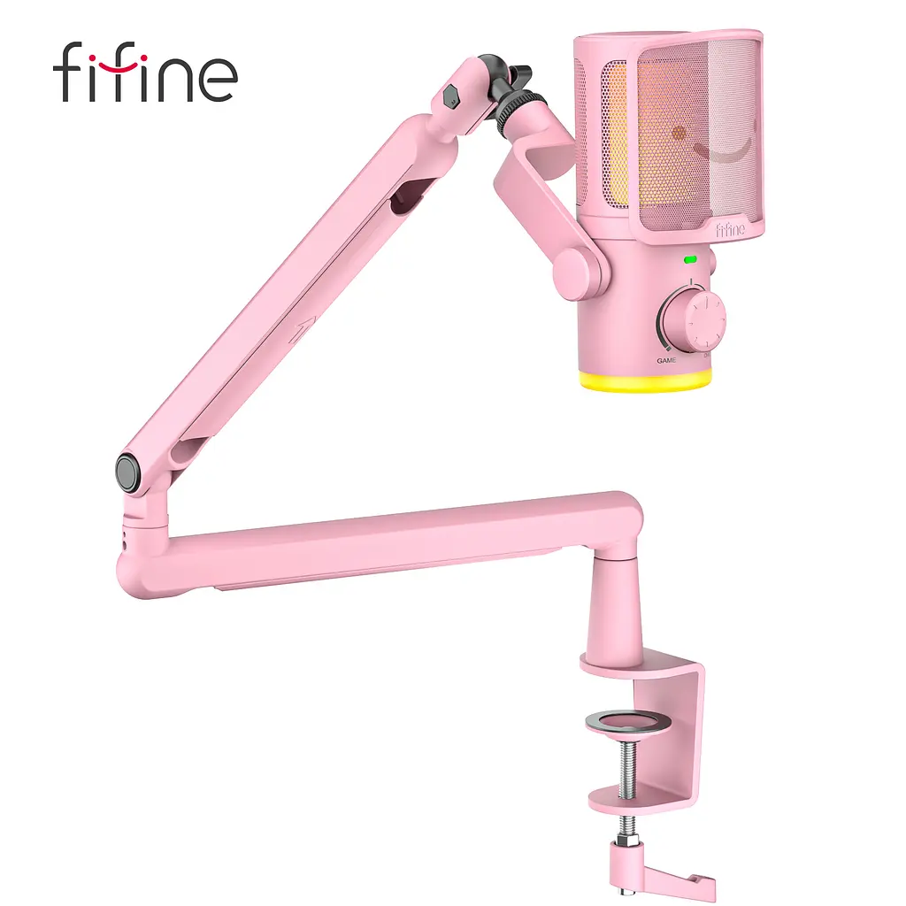 Микрофон Fifine Pink конденсаторный USB (TAM6P) - фото 3