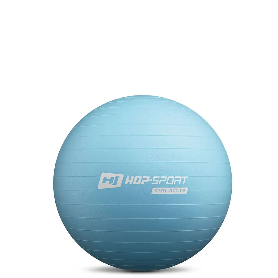 Фітбол Hop-Sport 45см блакитний + насос - фото 2