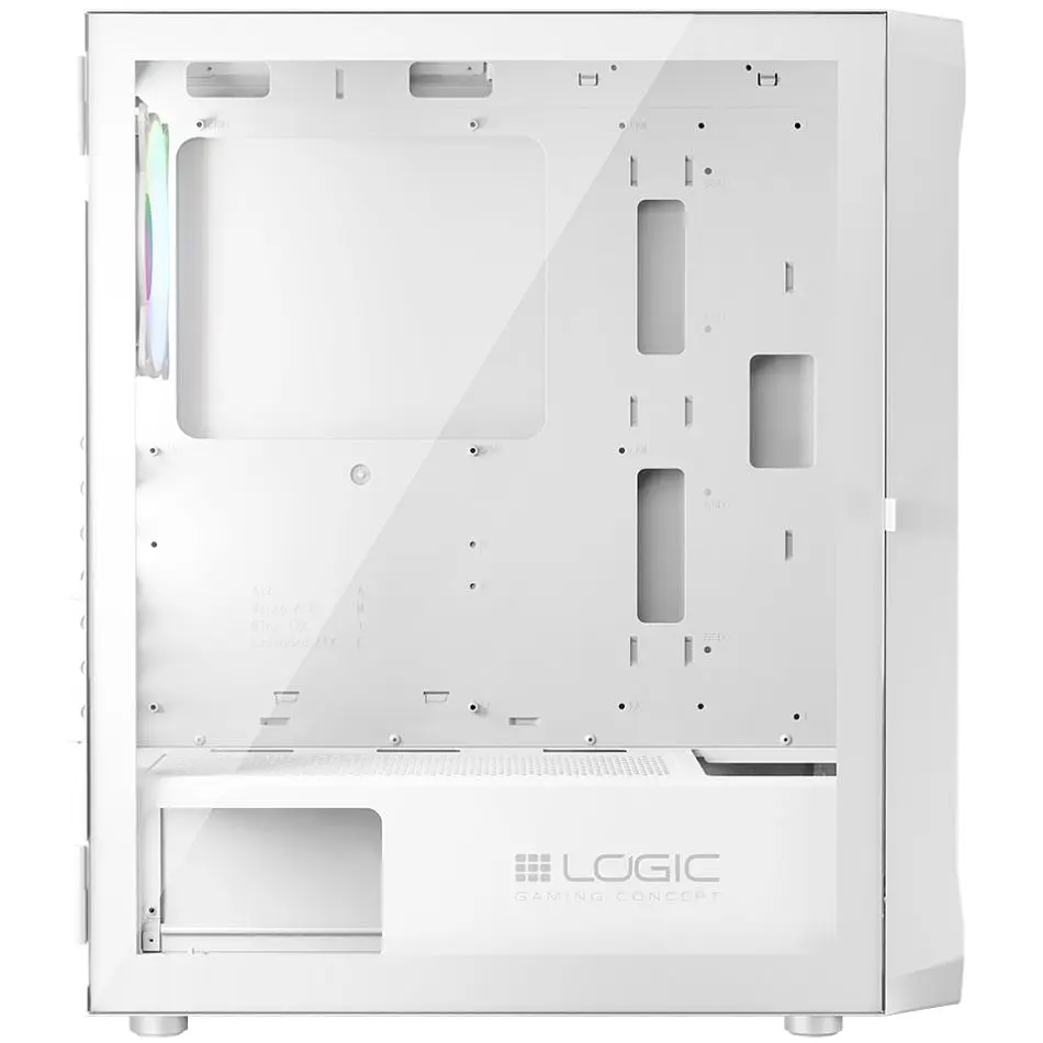 Корпус LogicConcept PORTOS MESH+GLASS ARGB fans 4x120 мм WHITE без БЖ ATX (AT-PORTOS-20-0000000-0002) - фото 9
