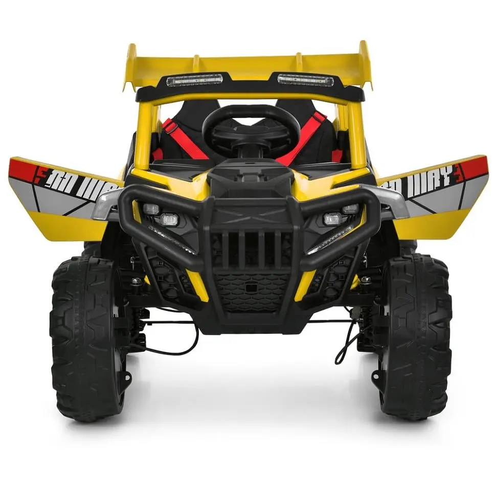 Дитячий електричний джип Bambi Racer 12V одномісний до 30 кг Жовтий (DE-169-E-940) - фото 3