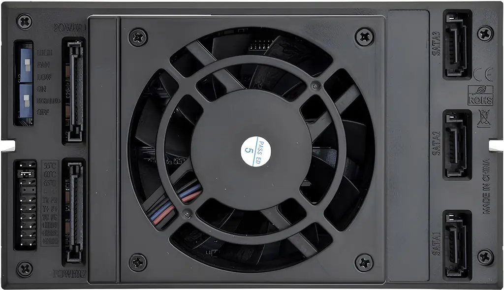 Бекплейн Chieftec CBP-2131SAS 2x5.25" -> 3x3.5" HDDs Hot-Swap Aluminium - фото 3
