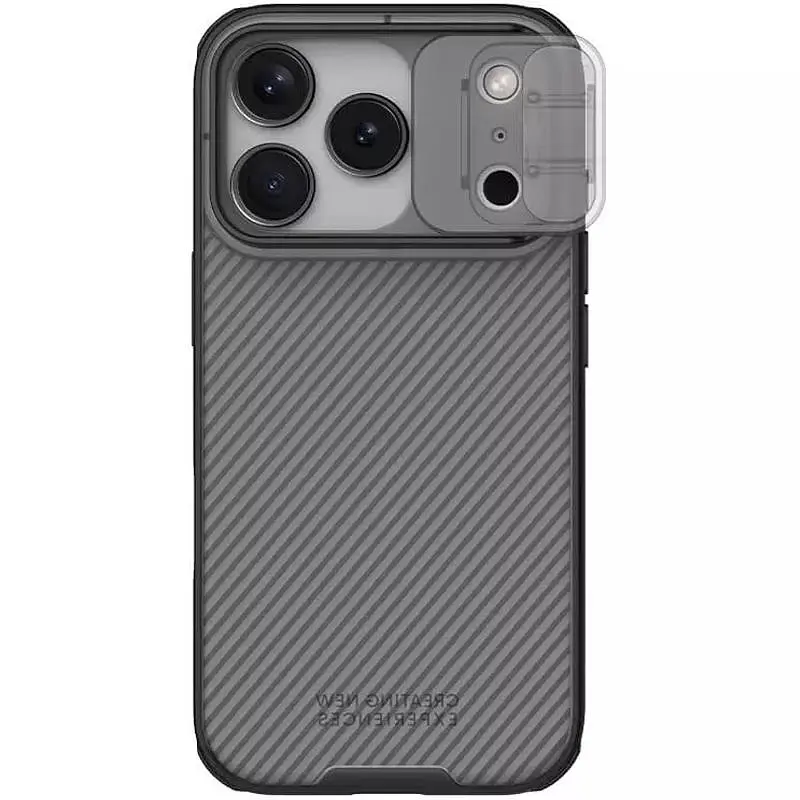 Карбонова накладка Nillkin CamShield Pro для Apple iPhone 17 Pro Max 6.9" Transparent black - фото 2