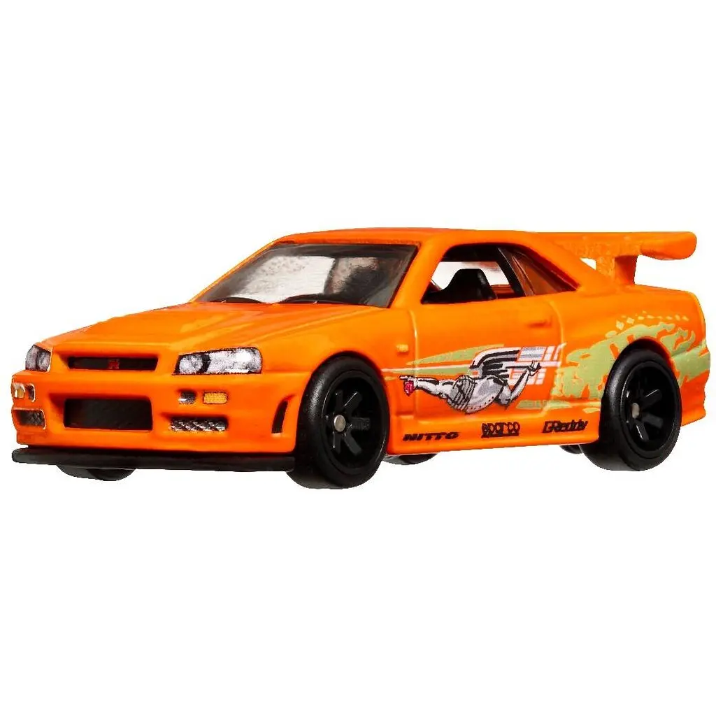 Автомодель Hot Wheels Форсаж Nissan Skyline GT-R BNR34 оранжевая (HNW46/HKD21) - фото 4