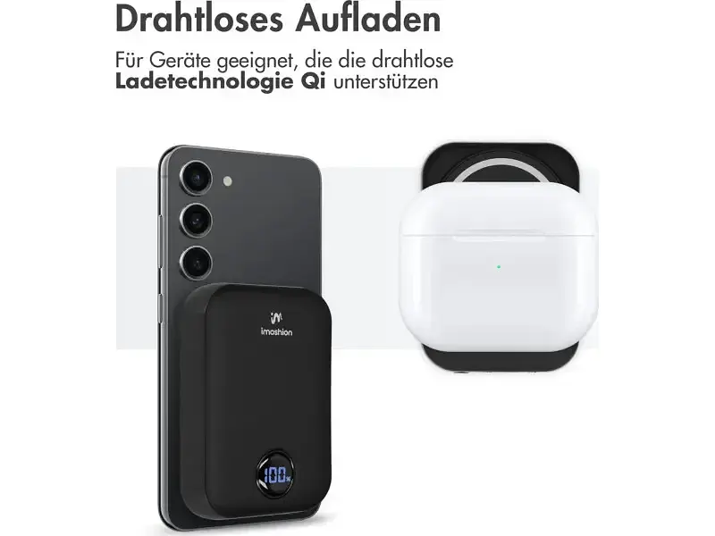 Зовнішній акумулятор (Power Bank) Imoshion MagSafe 10000mAh Black (8720922101075) - фото 3