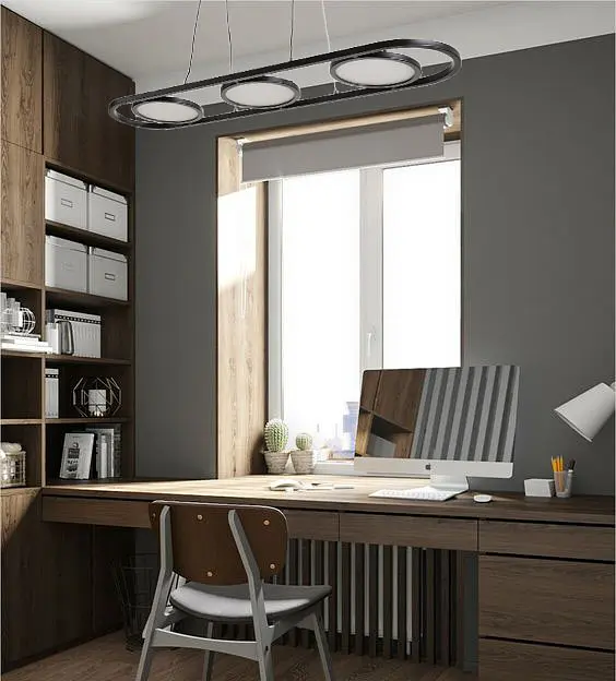 Світильник стельовий Brille підвісний лофт для спальні світлодіодний BL-893S/3 NW 33W BK - фото 6