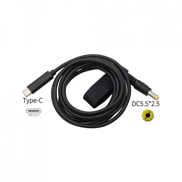 Дріт DC — USB Type C кабель для живлення роутерів до 3 амперів - фото 3