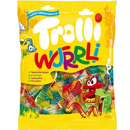 Желейные конфеты Trolli Wurrli 150 г (4000512463467)