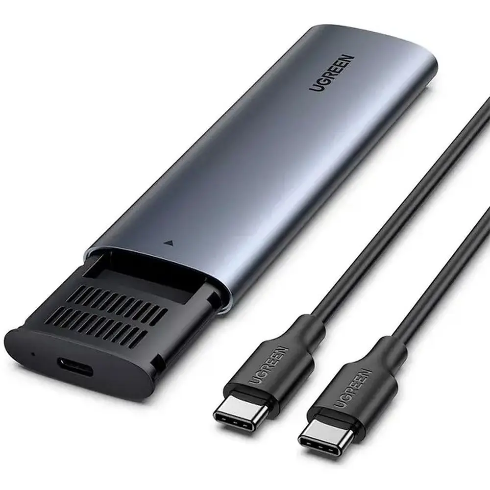 Зовнішня кишеня для ССД накопичувачів Ugreen CM400 PCIe NVMe M.2 SSD to USB 3.1 (10902) - фото 3