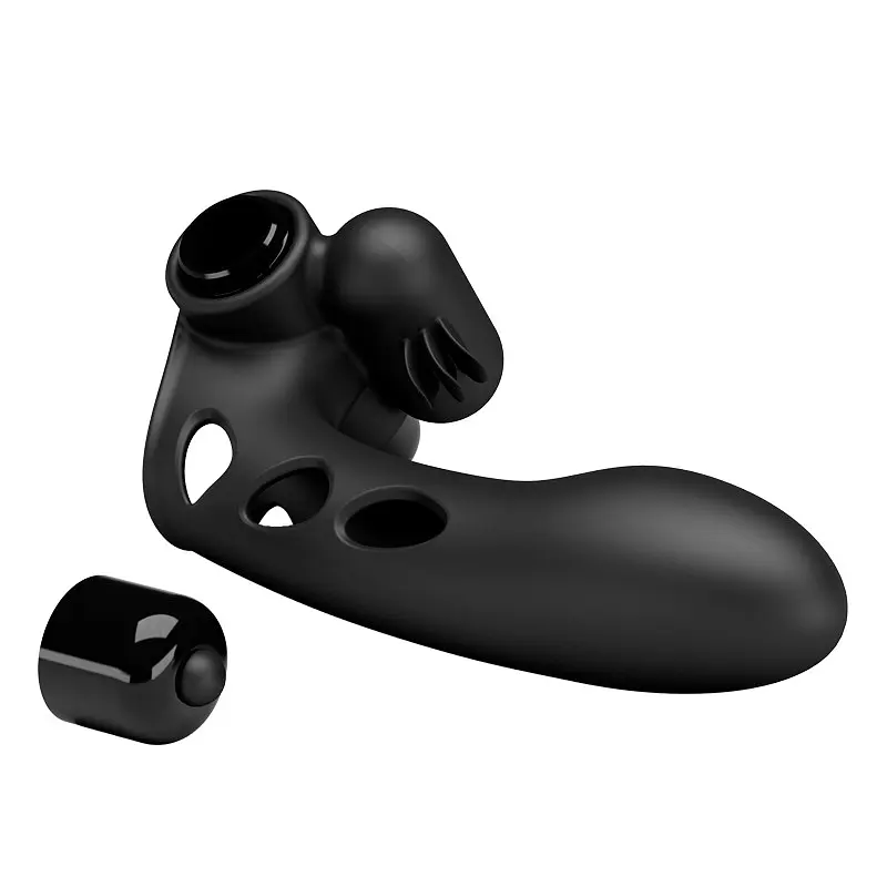 Вібратор на палець Pretty Love Orlando 9 см чорний - фото 5