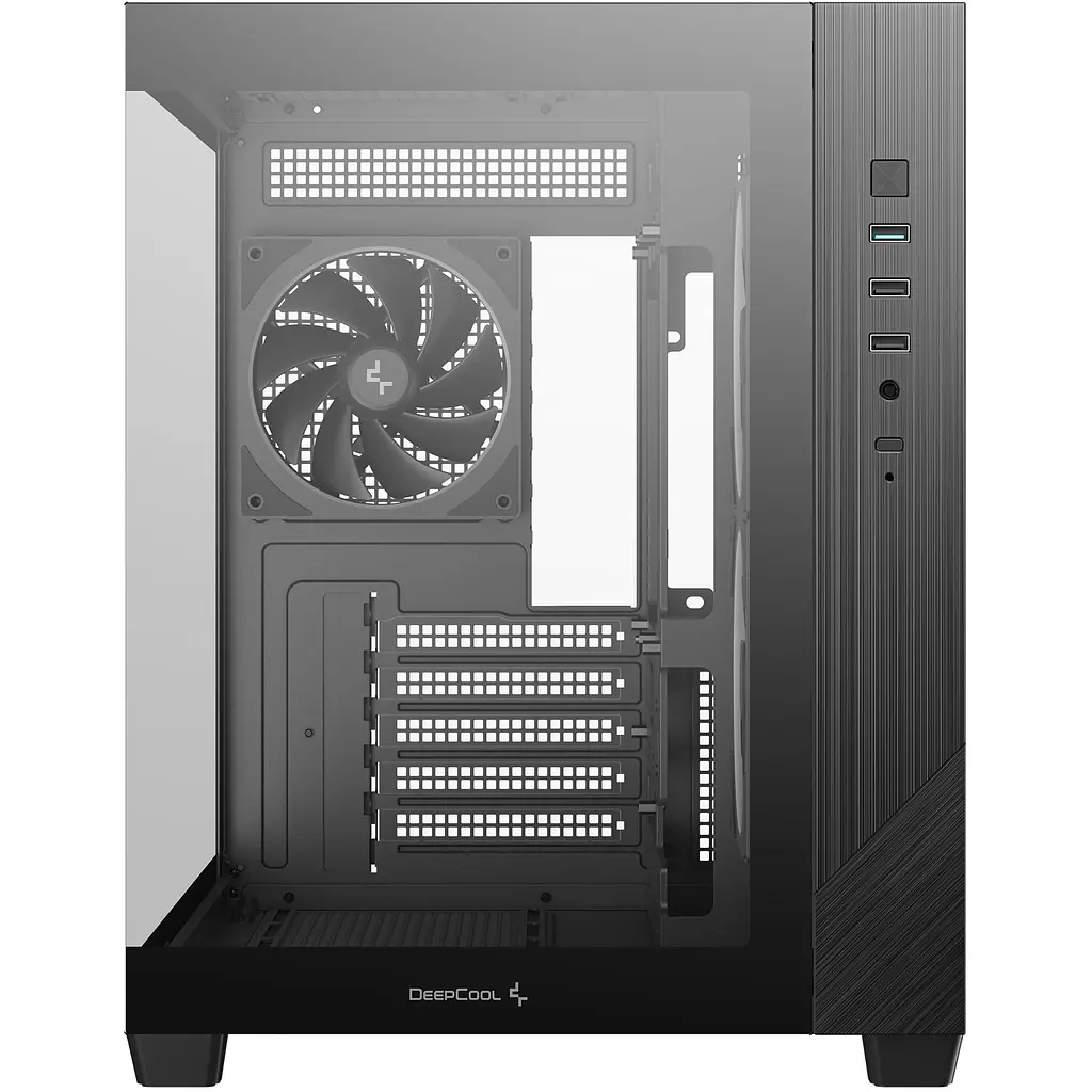 Корпус Deepcool CG330 3F Black без БЖ (R-CG330-BKNGM3-G) - фото 2