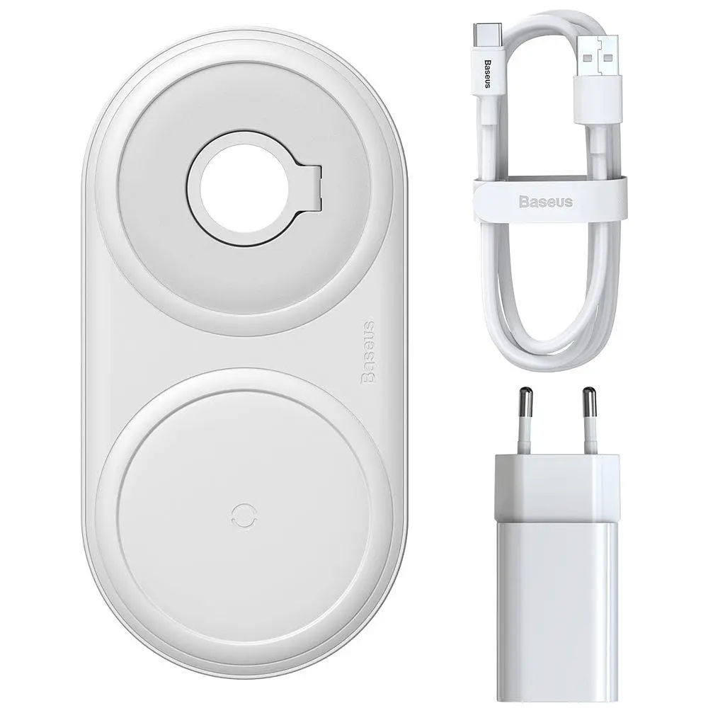 Baseus Planet 2in1 Wireless Charging Quick Charger 12V/2A USB Для типа-C 3A 1m - фото 3