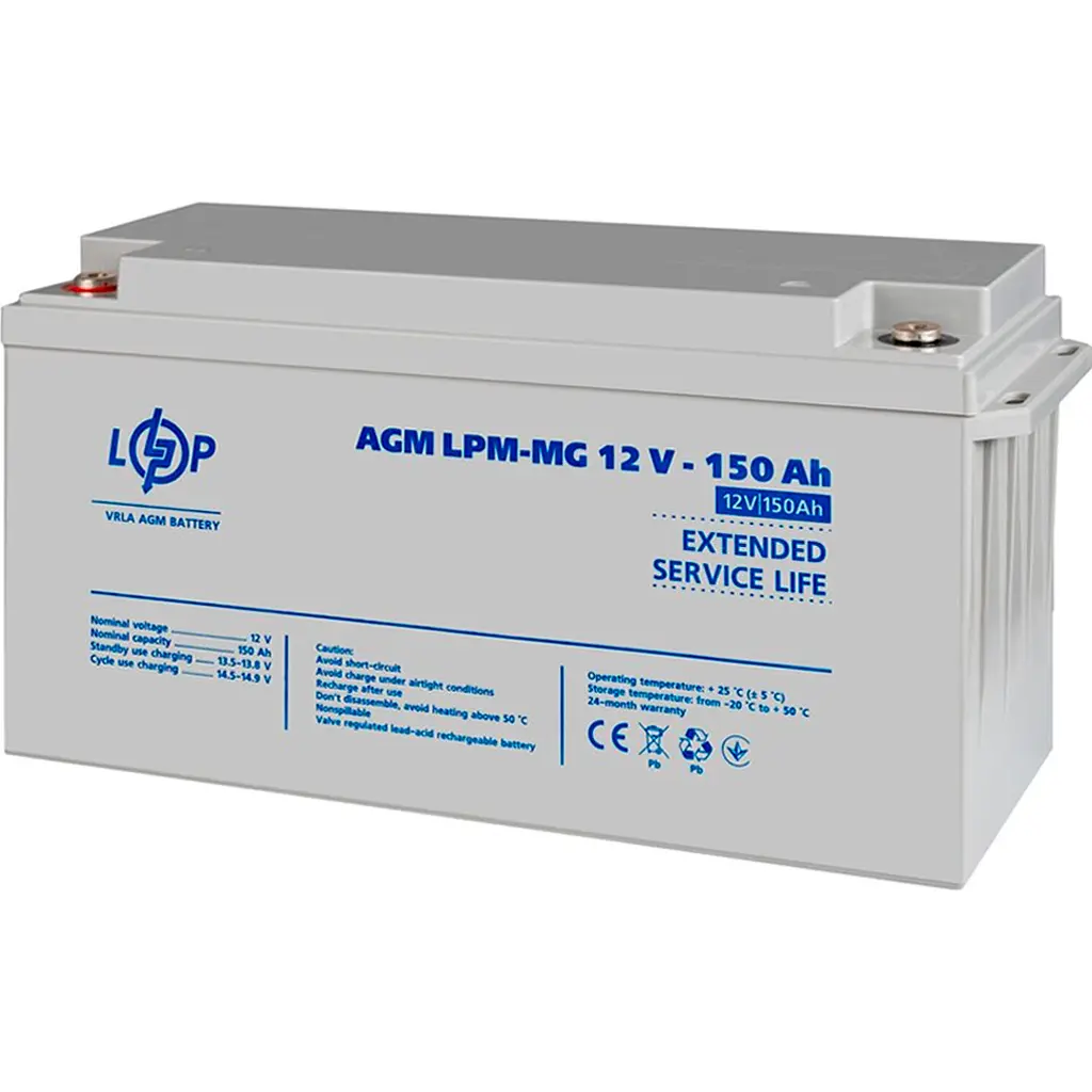 Джерело безперебійного живлення [ДБЖ] LogicPower LPM-PSW-1500VA 12V+ АКБ LPM-MG 12V-150 Ah [29701] [110195] - фото 11