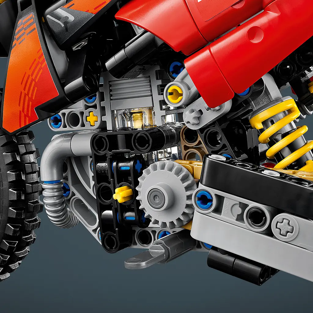 Конструктор LEGO Technic Мотоцикл Ducati Desmo450 MX Factory 457 ел. (42238) - фото 12