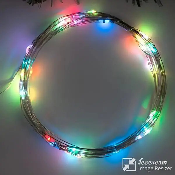 Гірлянда Кінський хвіст на ялинку 200 LED 10 ниток довжина 2 метри, мультиколор - фото 10