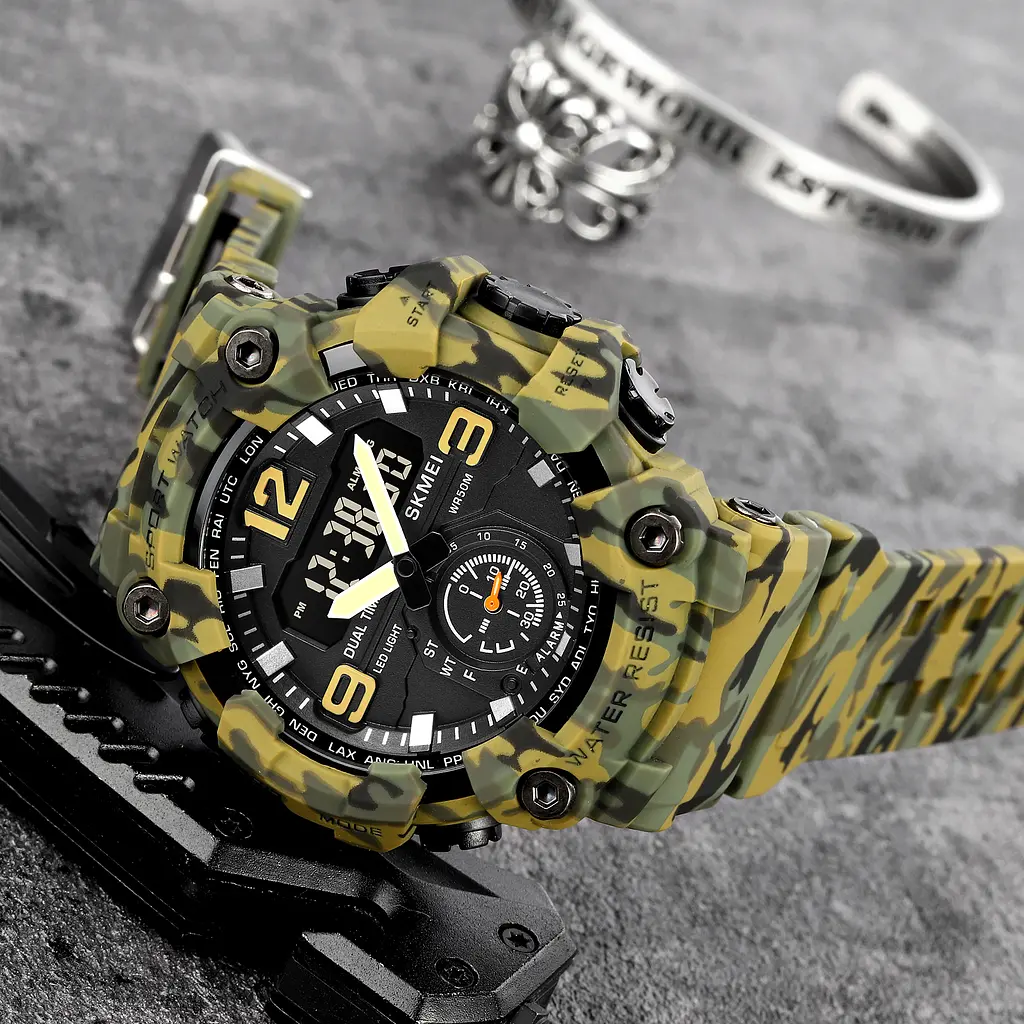 Чоловічий наручний годинник 1965CMGN camo green. Skmei acs0030456 - фото 4