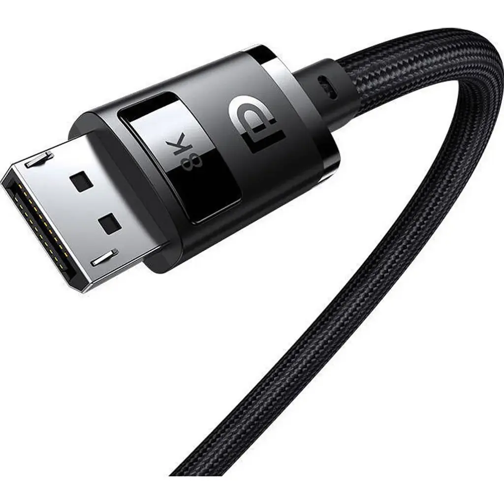 Кабель Baseus High Definition DP 8K to DP 8K 2m Black (B00633706111-02) [140347] - фото 3