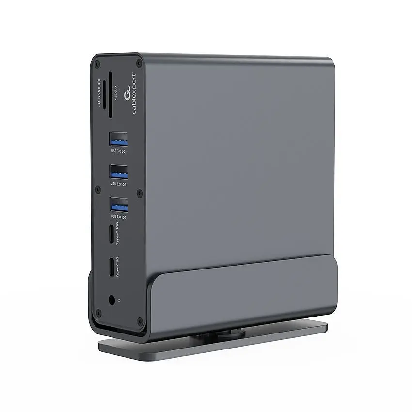 Док станція Cablexpert USB-C 15 в 1 (A-CF-COMBO15-01) - фото 4