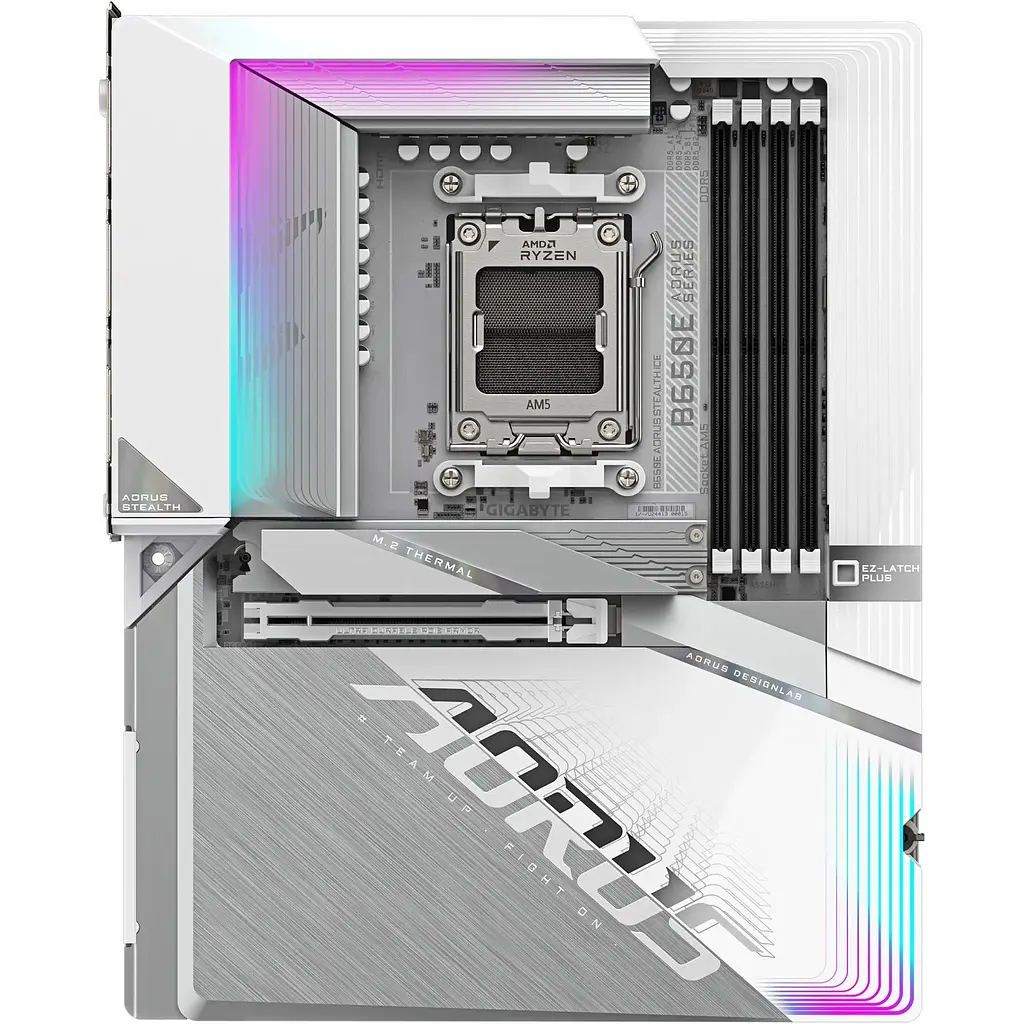 Материнська плата AORUS B650E Stealth Ice [146960] - фото 2