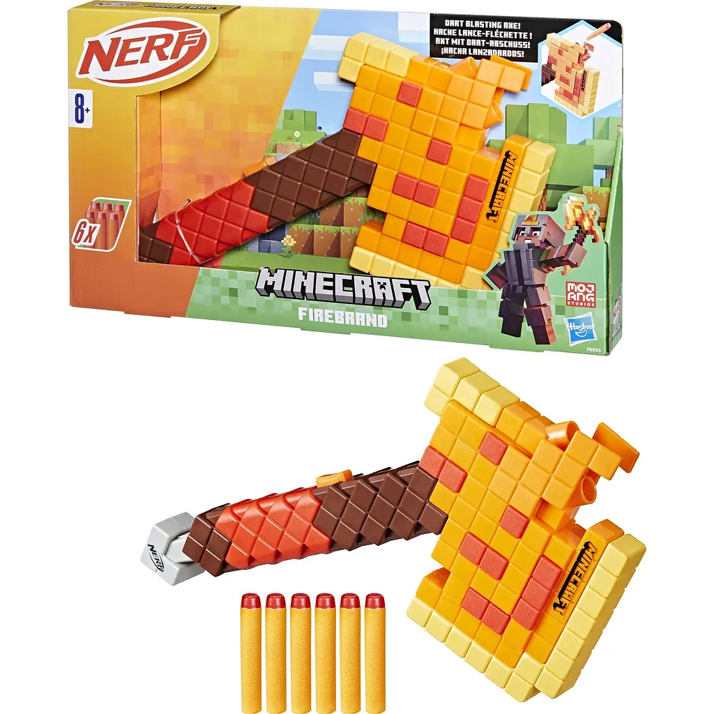 Бластер-топор Hasbro Nerf Minecraft Firebrand Dart-Blasting Axe (F8953) - фото 2