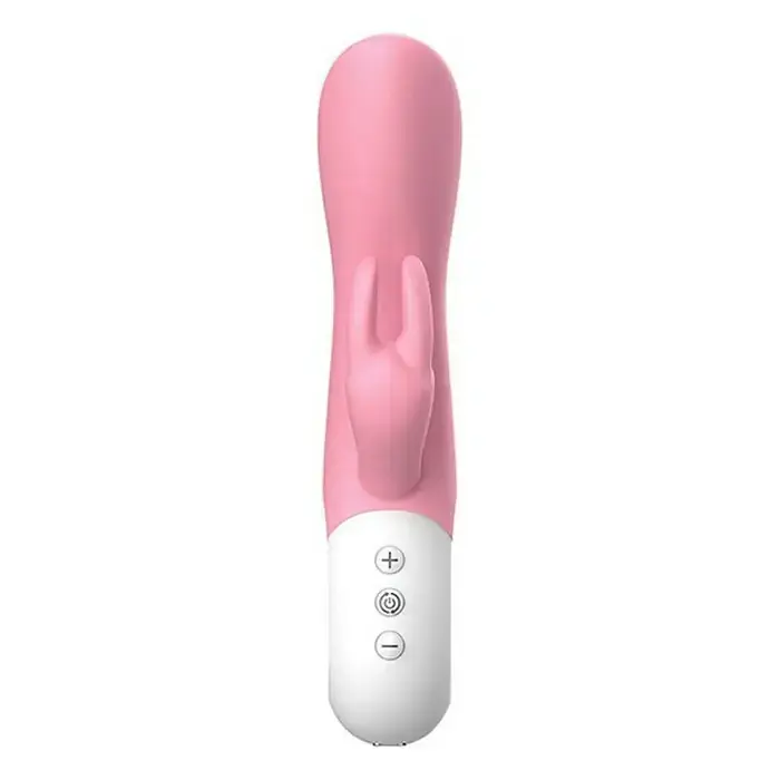 Вибратор-кролик Liebe Pleasure Toys Mighty Rechargeable Rabbit 21.5 см (светло-розовый) - фото 2