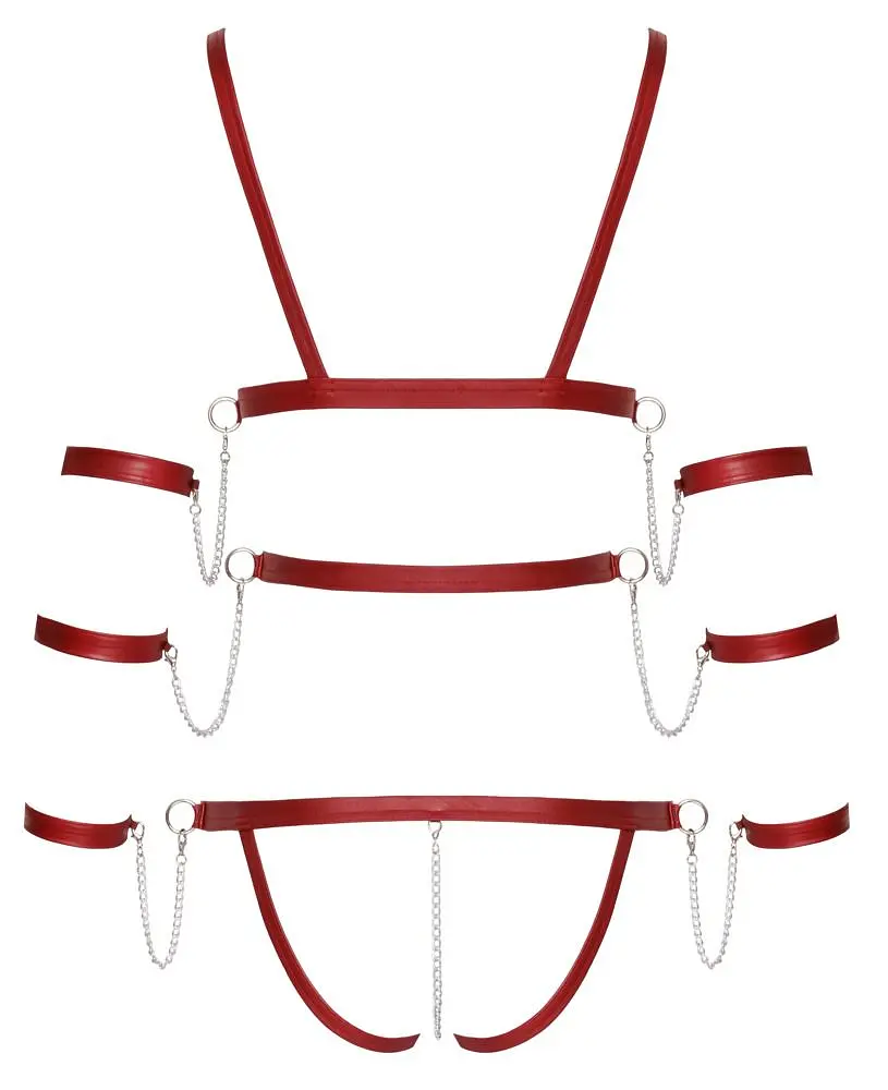 Боді зі стреп стрічок Bad Kitty Strap Body, S - фото 7