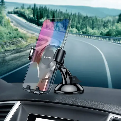 Автотримач BASEUS PREMIUM Osculum Type Gravity Car Mount чорний SUYL-XP01 SUYL-XP01 - фото 7