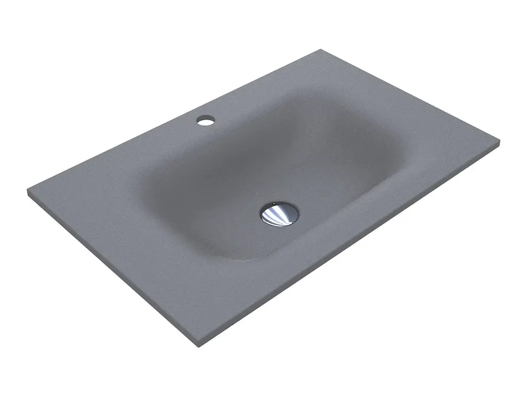 Умивальник Miraggio Jessel 700 mirastone gray 0001465, Сірий - фото 4