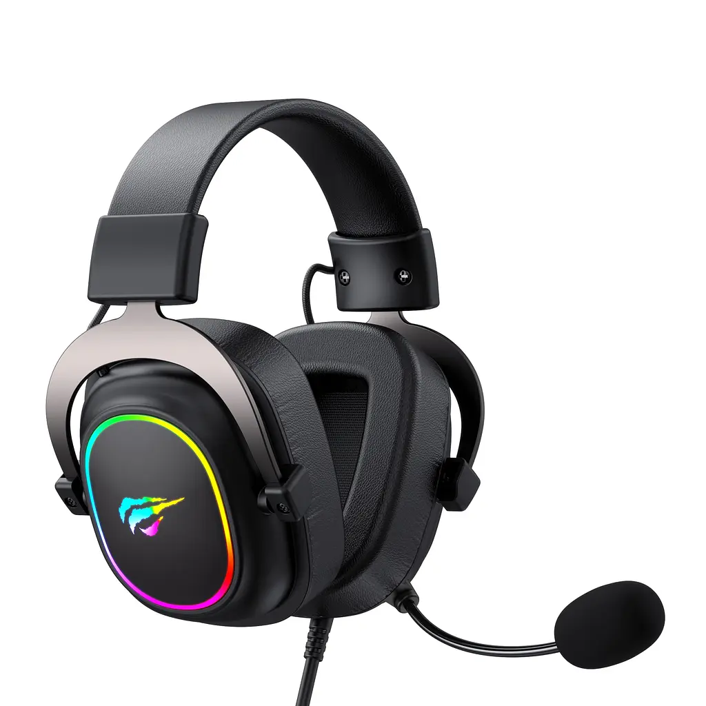 Ігрові навушники з мікрофоном HAVIT H2002P Black Plug USB 7.1 HAVIT (28668-000) - фото 2