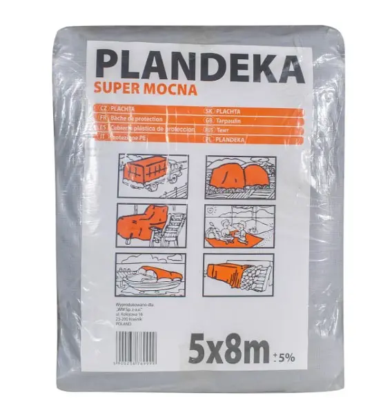 Тент Shadow "PLANDEKA" від дощу 160г/м² 5х8 м ТЕНТ00062