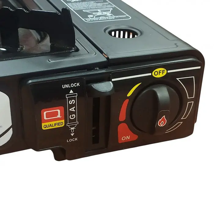 Плита газова туристична Portable Gas Stove Max, одноконфорочна, портативна, з перехідником під балон - фото 4
