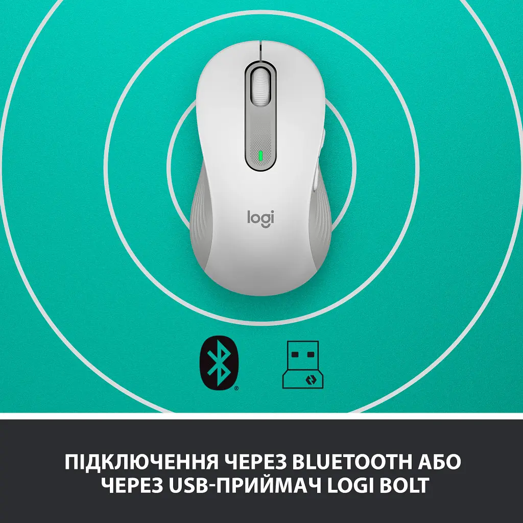 Мишка Logitech Signature M650 L Wireless LEFT Off-White (910-006240) - фото 5