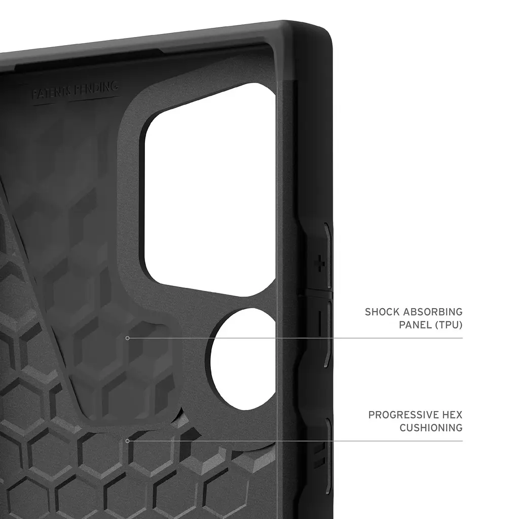 Оригінальний протиударний чохол UAG Civilian для Samsung Galaxy S24 Ultra (S928) Black 214439114040 - фото 9