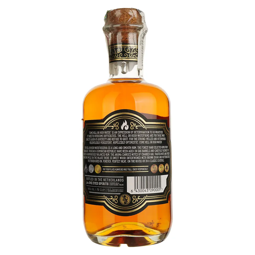 Ром Hell or High Water Reserva Rum 40% 0.7 л - фото 2