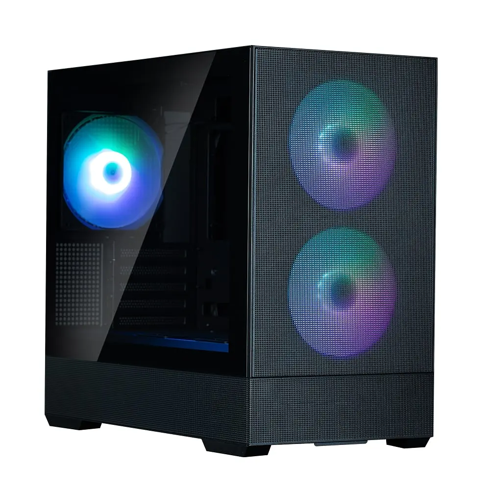 Zalman Корпус P30 AIR без БП, 1xUSB3.0, 1xUSBType-C, 3x140мм ARGB, VGA 392мм, LCS ready, TG Side Panel, mATX, чорний - фото 2