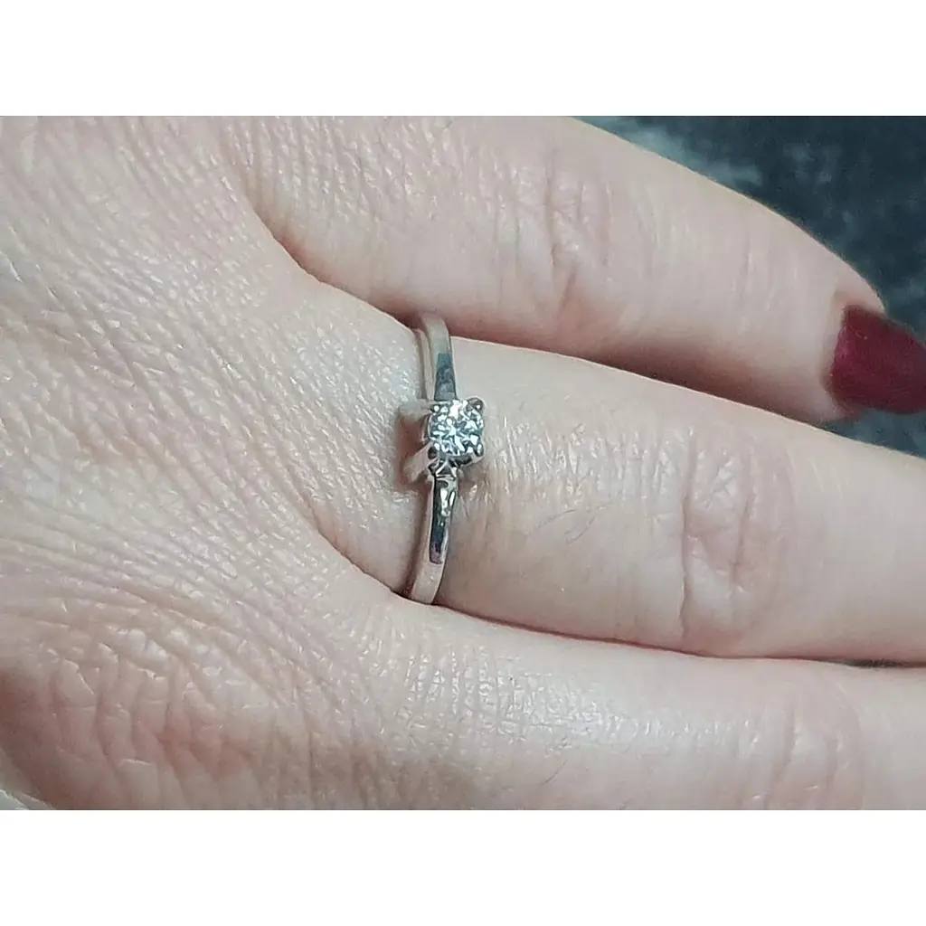 Срібне кільце Qvaliz з фіанітом. 90100787/17 - фото 4