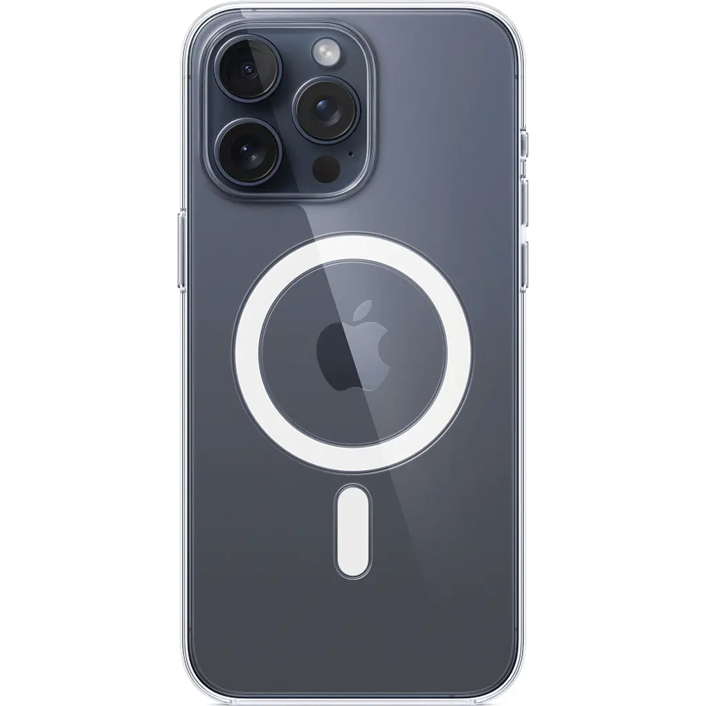 Чехол Clear Case with MagSafe для Apple iPhone 15 Pro Max Transparent AAA [92699] - фото 2