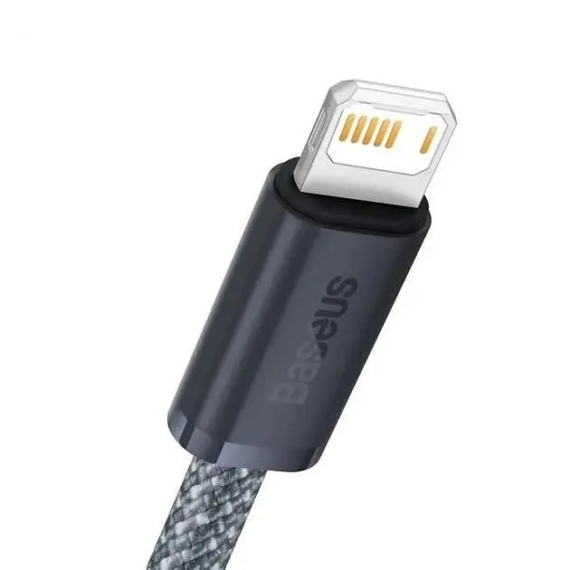 Кабель зарядний Lightning Baseus Dynamic Series 2.4A USB - Lightning 1 m Grey (CALD000416) - фото 3