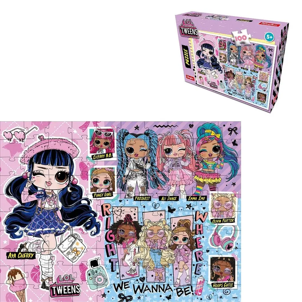 Пазл L.O.L. Surprise Tweens Collection 100 елементів дитяча головоломка (LP100-004)