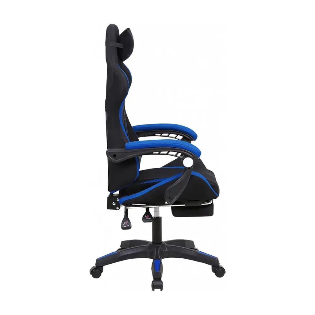 Крісло ігрове GT Racer X-2324 Black/Blue (X-2324 Fabric Black/Blue) - фото 3