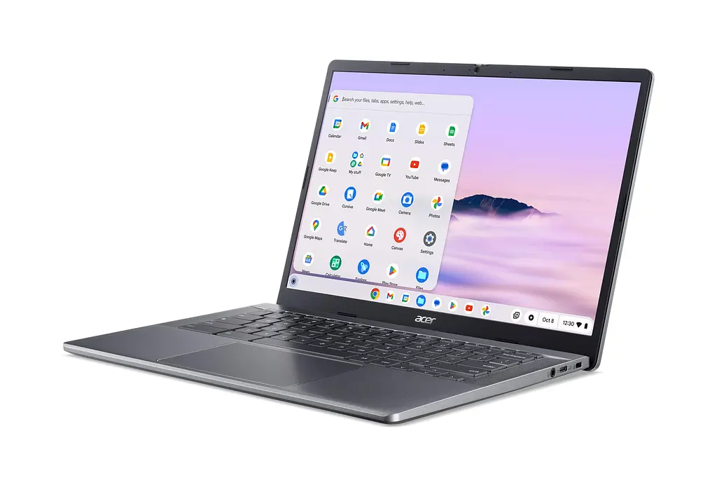 Ноутбук Acer Chromebook Plus CB514-4H 14' FHD IPS, Intel i3-N305, 8GB, F512GB, UMA, ChromeOS, серый (NX.KUZEU.001) - фото 8