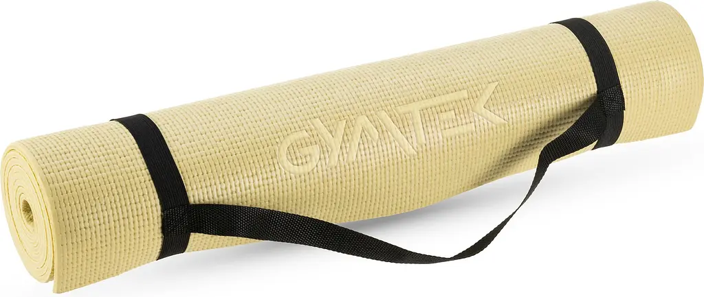 Килимок (мат) для фітнесу та йоги Gymtek Queenfit 0,5см жовтий - фото 2