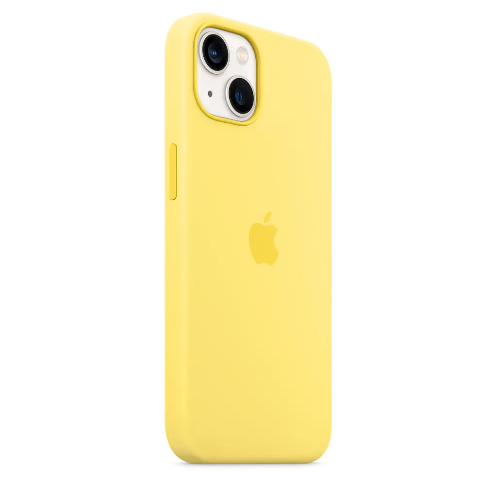 Чохол Silicone Case з MagSafe для Apple iPhone 13 (6.1) (Lemon Zest) ААА [69876] - фото 3