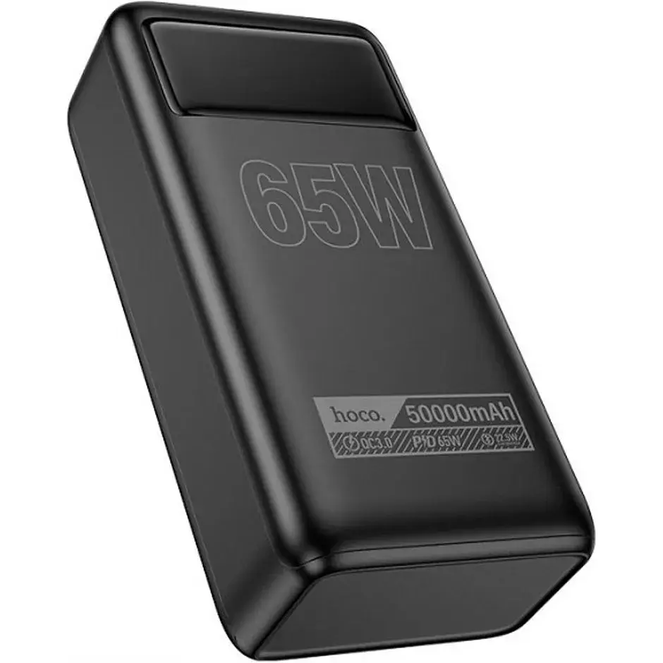 Внешний аккумулятор Hoco DB81A 50000 mAh 65W power bank с дисплеем черный - фото 4