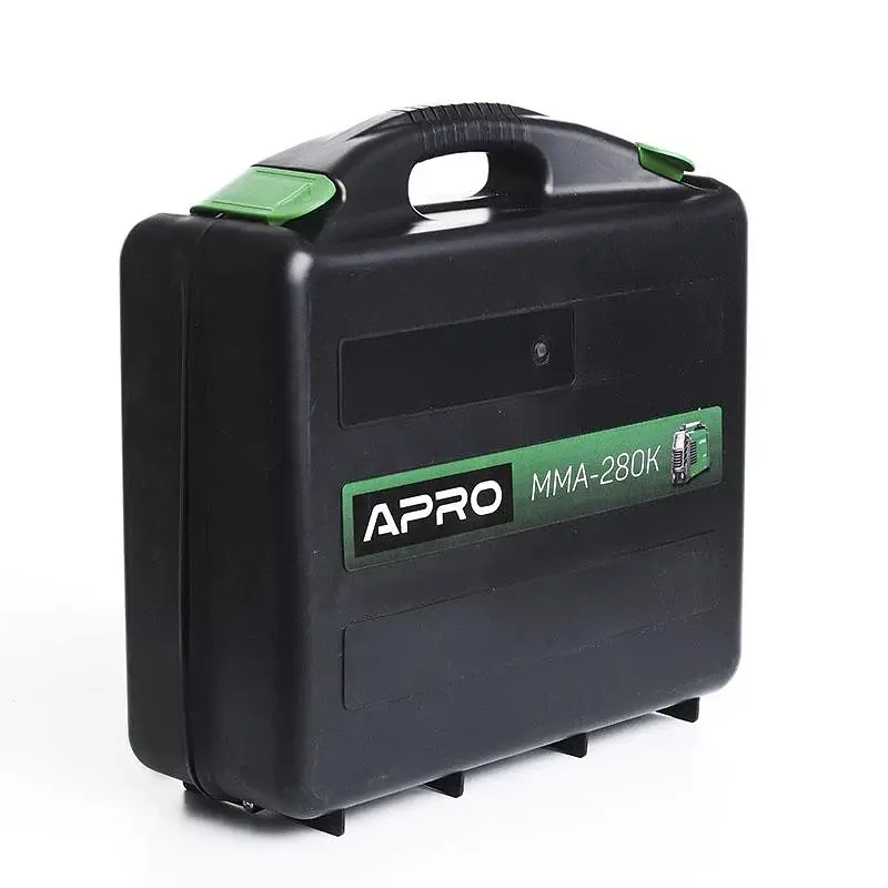 Сварочный аппарат инверторный APRO MMA-280K 5 мм + набор кабелей и пластиковый кейс 30412 - фото 8
