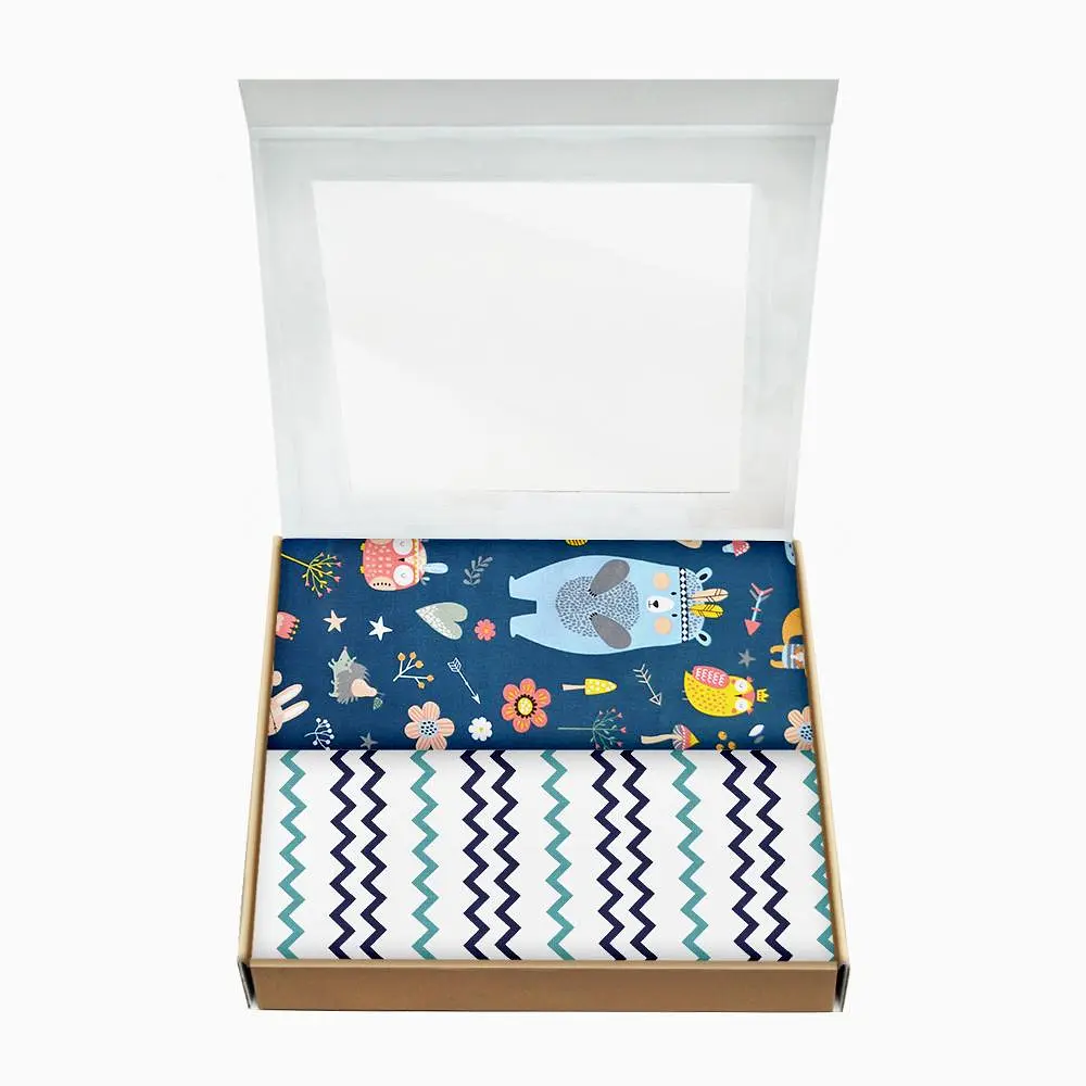 Багаторазові пелюшки дитячі INDI BLUE ANIMALS 2шт COSAS (4822052037690) - фото 2