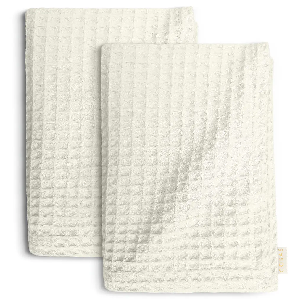 Вафельні рушники Avori Greek Waffle 2шт 55х90см/75х130см (SetTw_GreekWaffle_02Avori55x90_02Avori75x130)