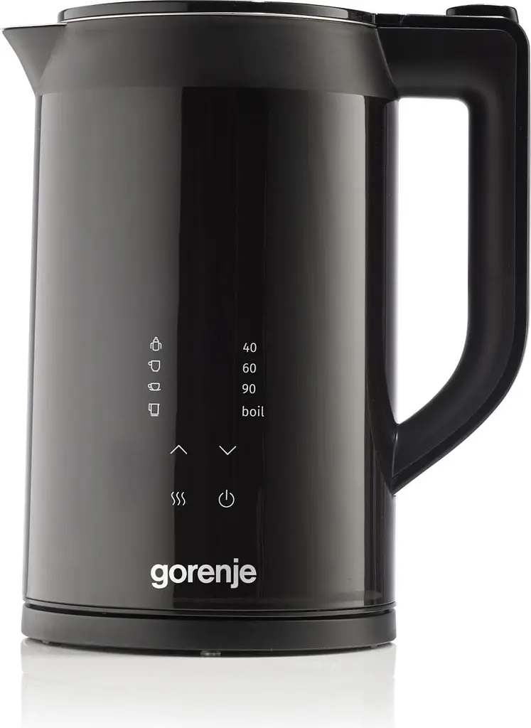Электрочайник Gorenje 1.7 л двойные стенки LED дисплей Strix контроль черный kuh0015386 - фото 3