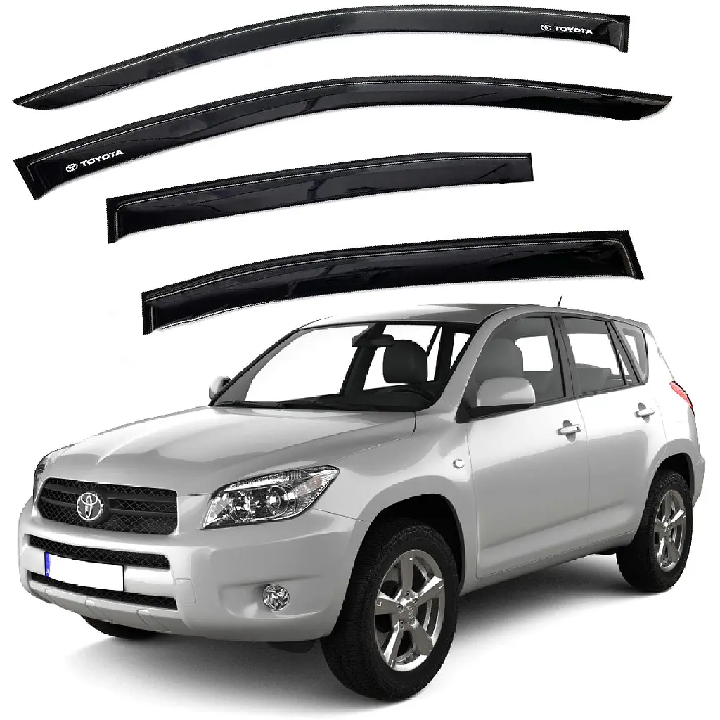 Дефлектори вікон вітрові для Toyota Rav 4 2006-2013 Скотч 3M Voron Glass (VT20806)