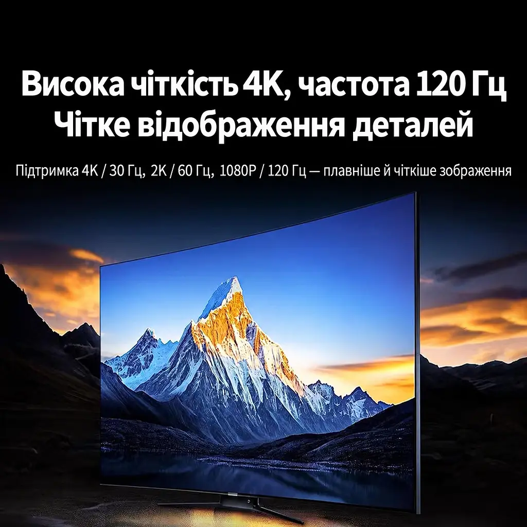 Відеоперехідник UGREEN DP130 DisplayPort - HDMI 4K 30 Гц темно-сірий (55928) - фото 5