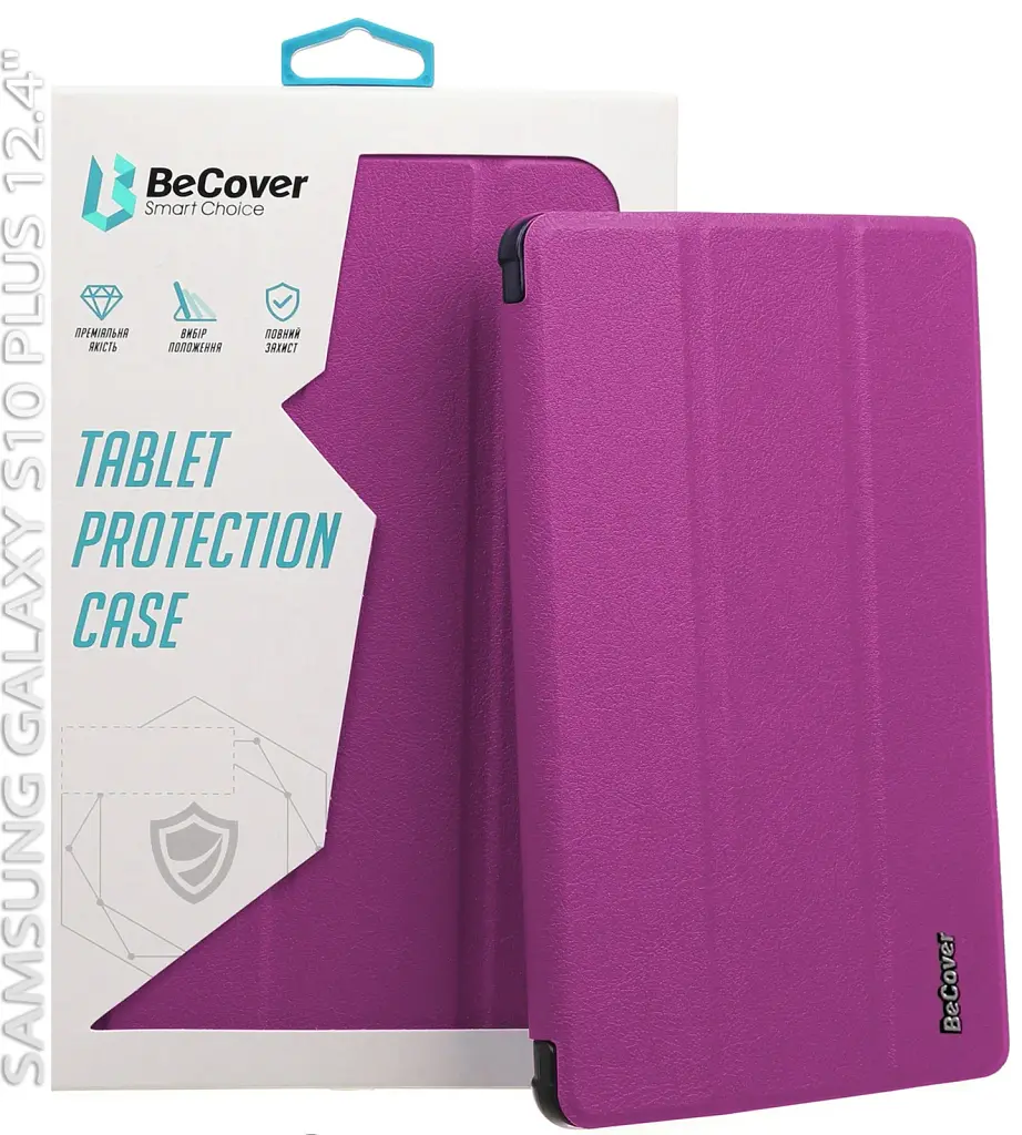 Чохол до планшета BeCover Smart Case Samsung Galaxy Tab S10 Plus (SM-X820/SM-X826) 12.4" Purple (712237) - фото 5